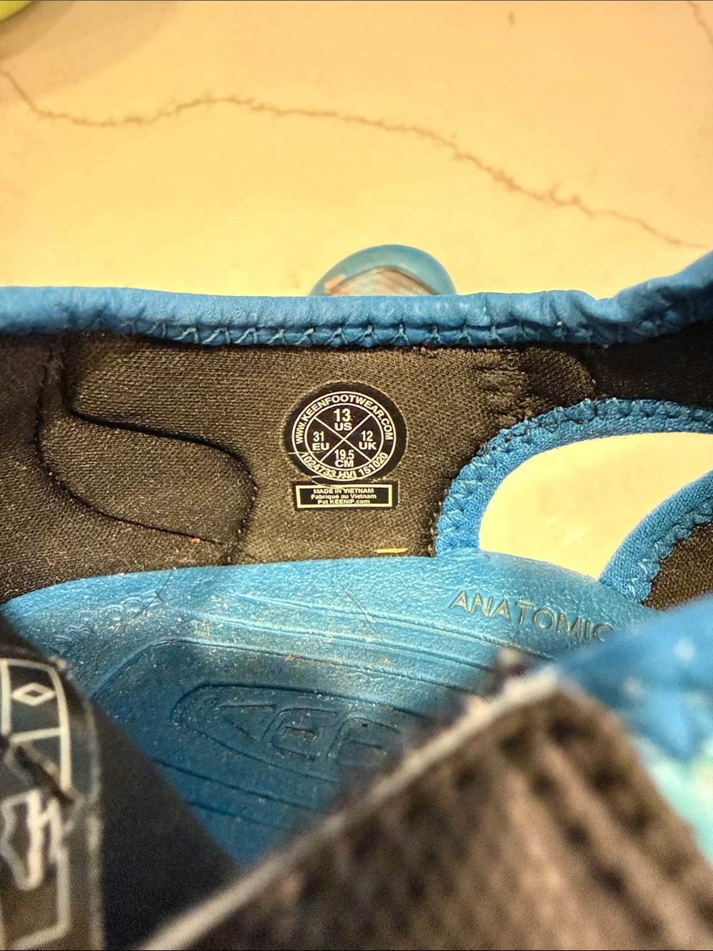 KEEN Kids Blue and Red Water Shoes
